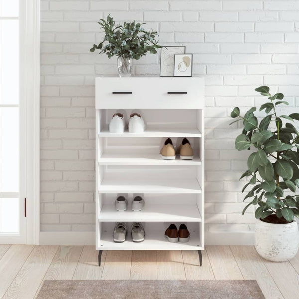 Schoenenkast 60X35X105 Cm Bewerkt Hout