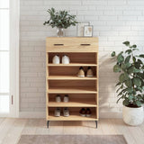 Schoenenkast 60X35X105 Cm Bewerkt Hout