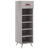 Schoenenkast 30X35X105 Cm Bewerkt Hout Eikenkleur