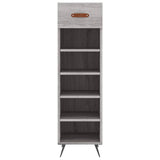 Schoenenkast 30X35X105 Cm Bewerkt Hout Eikenkleur