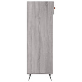 Schoenenkast 30X35X105 Cm Bewerkt Hout Eikenkleur