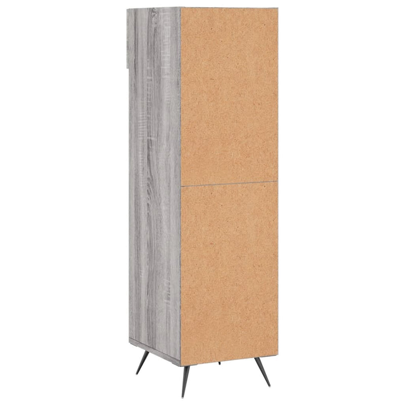 Schoenenkast 30X35X105 Cm Bewerkt Hout Eikenkleur