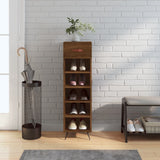 Schoenenkast 30X35X105 Cm Bewerkt Hout Eikenkleur