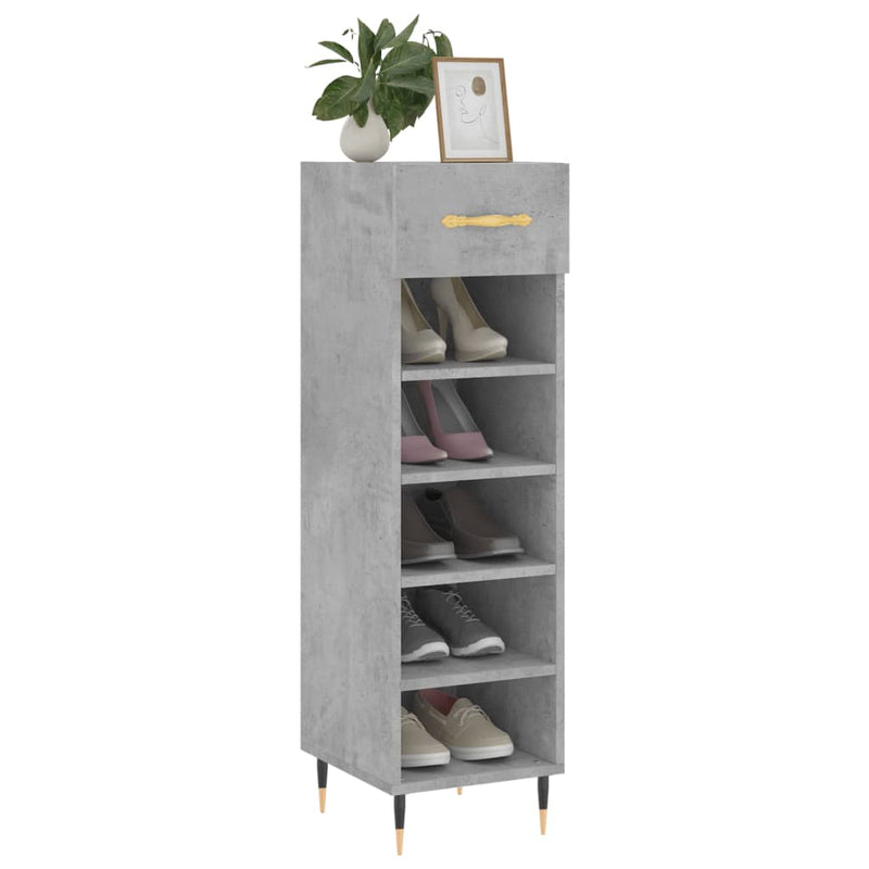 Schoenenkast 30X35X105 Cm Bewerkt Hout