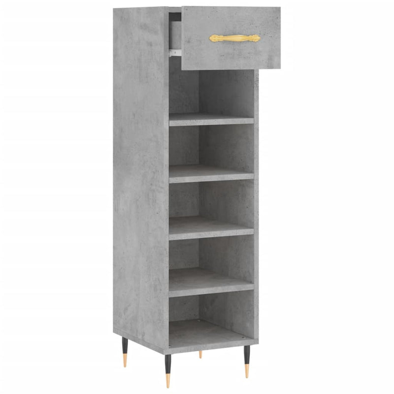Schoenenkast 30X35X105 Cm Bewerkt Hout