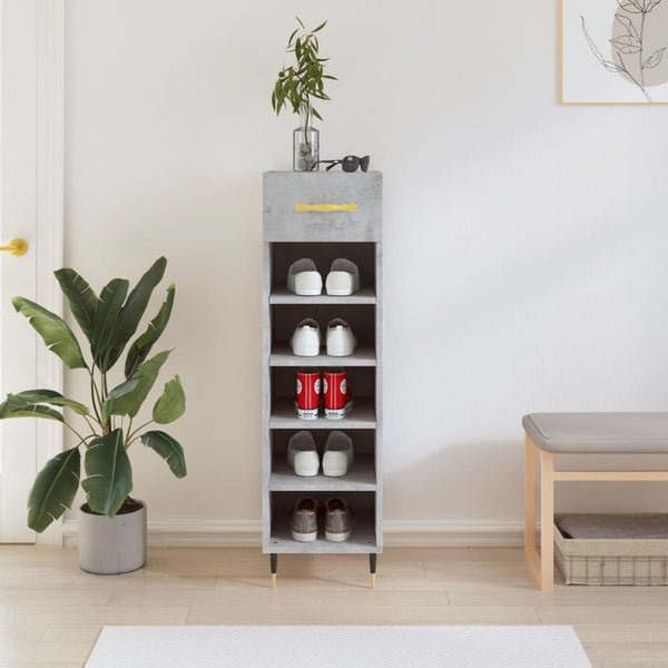 Schoenenkast 30X35X105 Cm Bewerkt Hout
