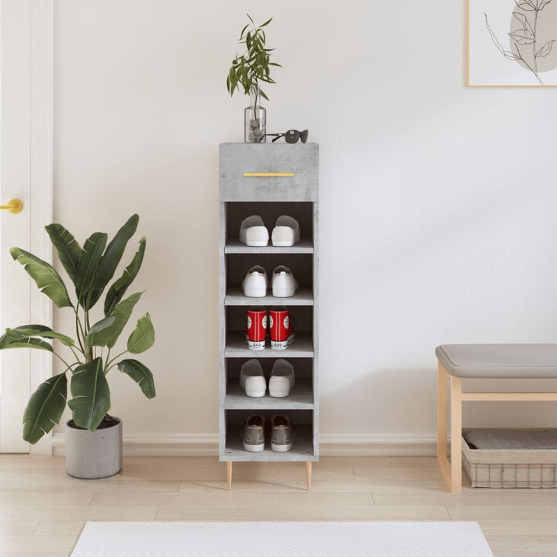 Schoenenkast 30X35X105 Cm Bewerkt Hout