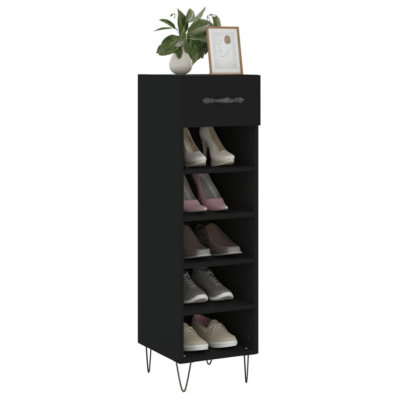Schoenenkast 30X35X105 Cm Bewerkt Hout