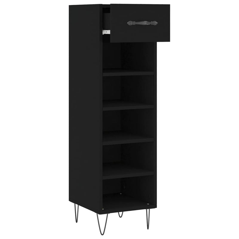 Schoenenkast 30X35X105 Cm Bewerkt Hout