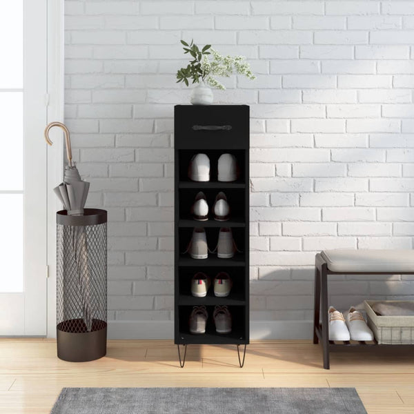 Schoenenkast 30X35X105 Cm Bewerkt Hout
