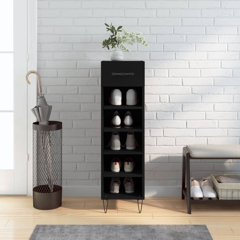 Schoenenkast 30X35X105 Cm Bewerkt Hout