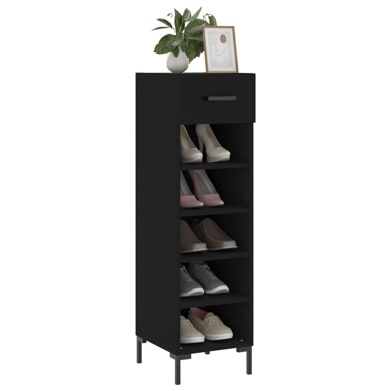 Schoenenkast 30X35X105 Cm Bewerkt Hout