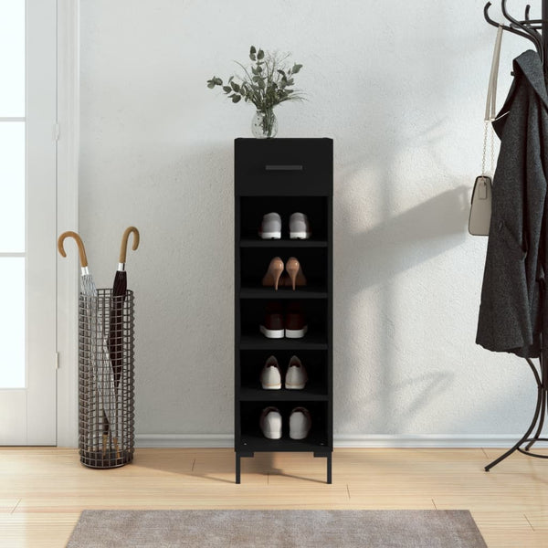 Schoenenkast 30X35X105 Cm Bewerkt Hout