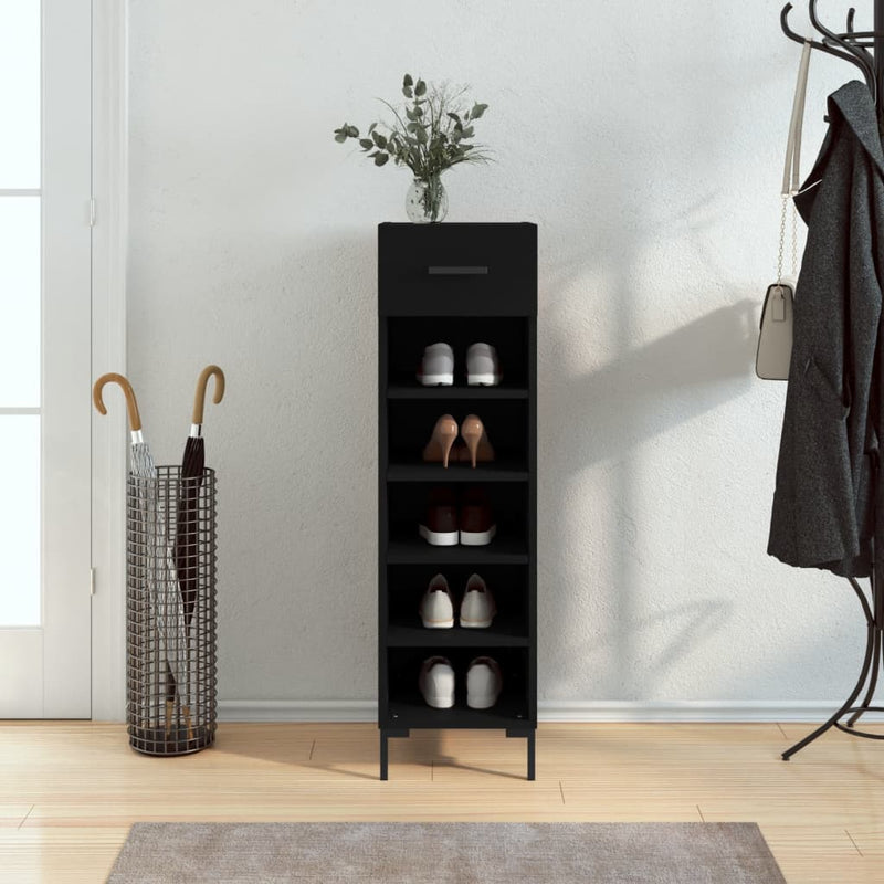 Schoenenkast 30X35X105 Cm Bewerkt Hout
