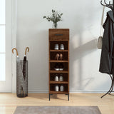Schoenenkast 30X35X105 Cm Bewerkt Hout