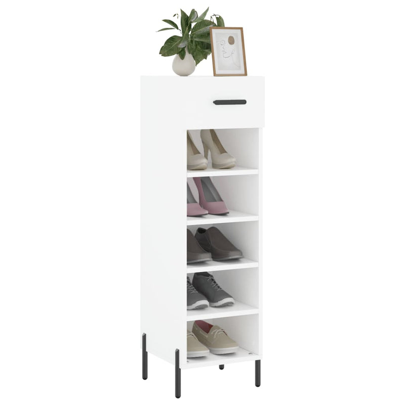 Schoenenkast 30X35X105 Cm Bewerkt Hout