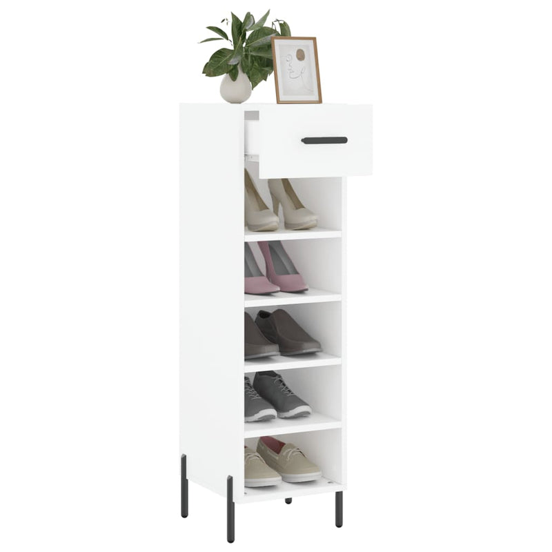 Schoenenkast 30X35X105 Cm Bewerkt Hout