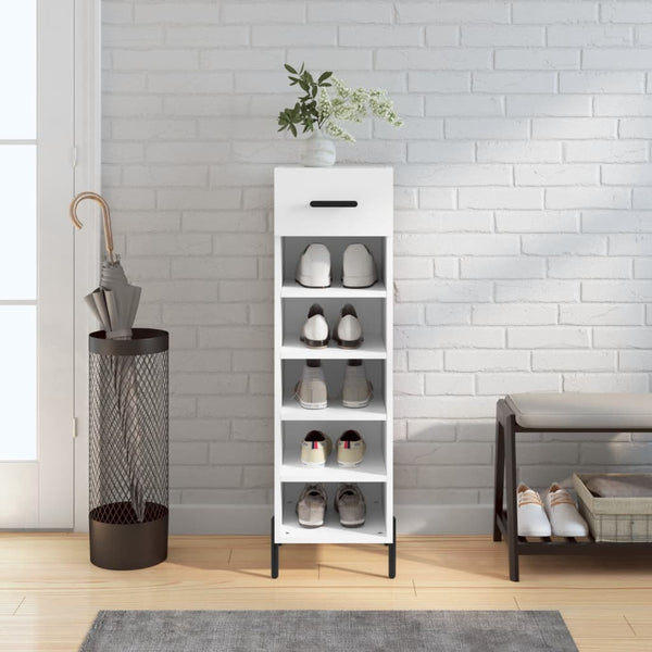 Schoenenkast 30X35X105 Cm Bewerkt Hout