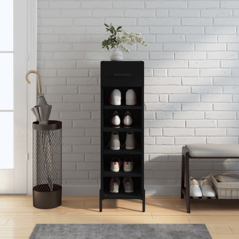 Schoenenkast 30X35X105 Cm Bewerkt Hout