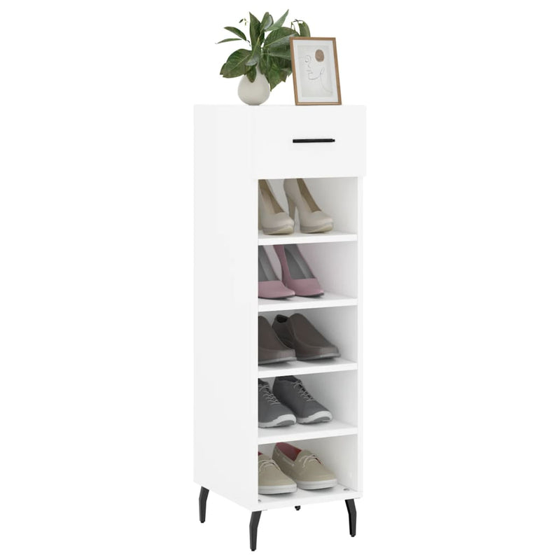 Schoenenkast 30X35X105 Cm Bewerkt Hout