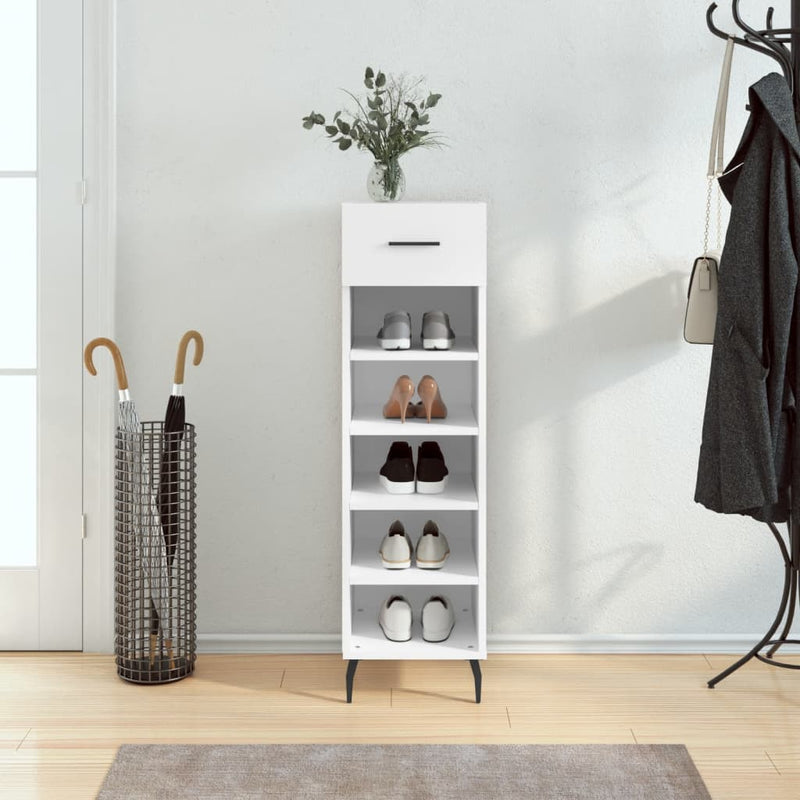 Schoenenkast 30X35X105 Cm Bewerkt Hout
