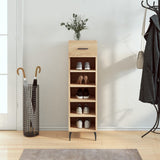 Schoenenkast 30X35X105 Cm Bewerkt Hout