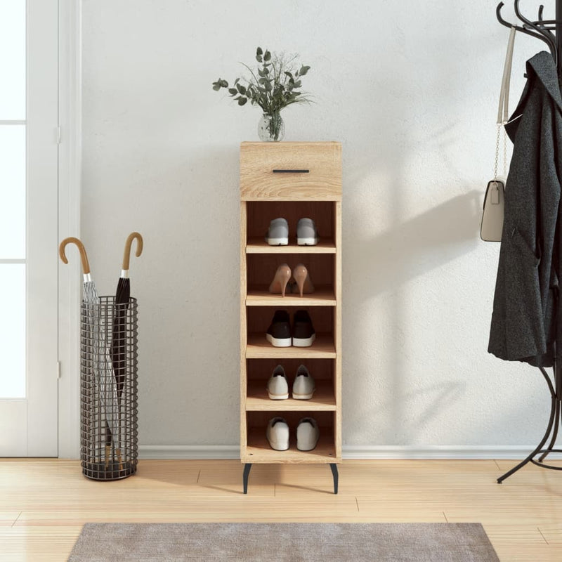 Schoenenkast 30X35X105 Cm Bewerkt Hout