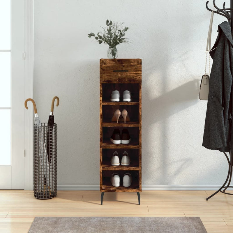 Schoenenkast 30X35X105 Cm Bewerkt Hout