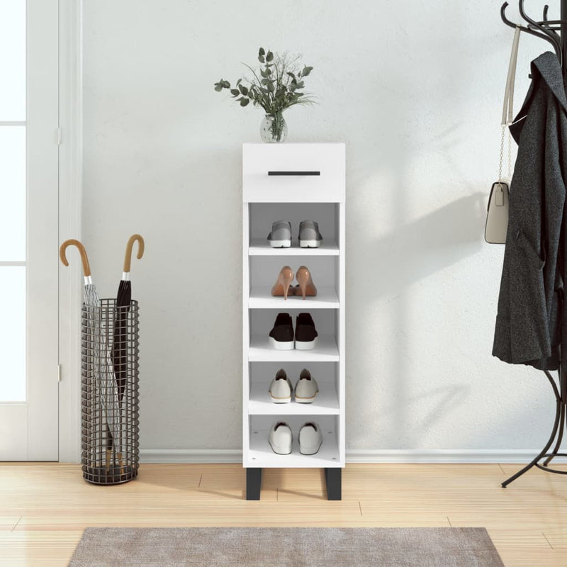 Schoenenkast 30X35X105 Cm Bewerkt Hout