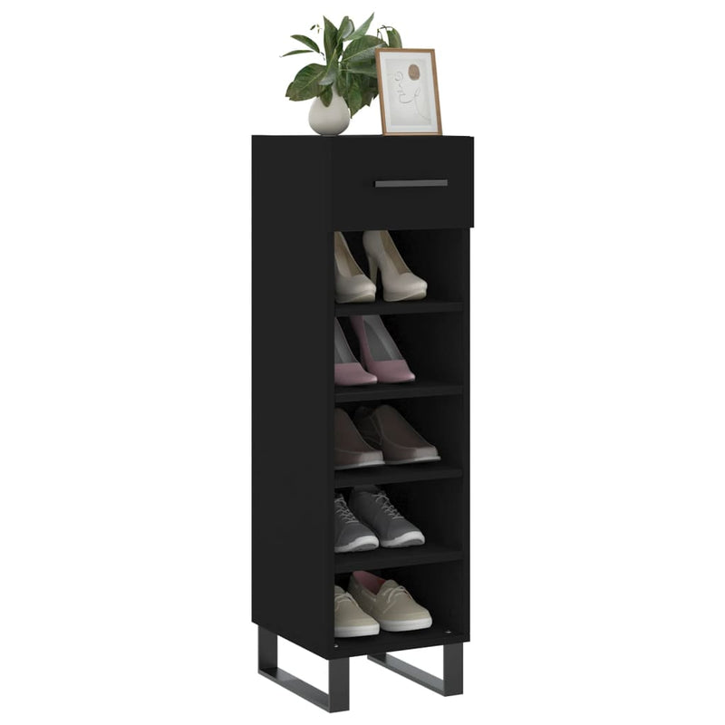 Schoenenkast 30X35X105 Cm Bewerkt Hout
