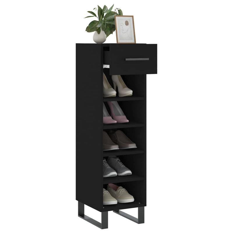 Schoenenkast 30X35X105 Cm Bewerkt Hout