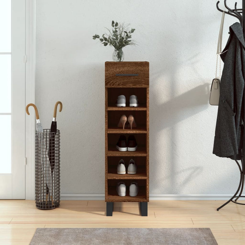 Schoenenkast 30X35X105 Cm Bewerkt Hout