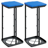 Vuilniszakhouders 2 St Pp Zwart En Blauw