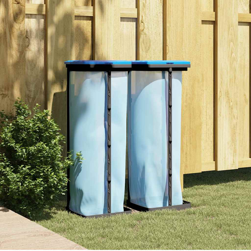 Vuilniszakhouders 2 St Pp Zwart En Blauw