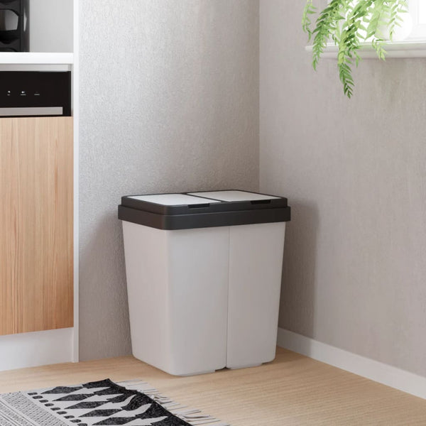 Vuilnisbak Dubbel 2X25 L