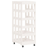 Houtblokhouder Met Wielen 40X49X110 Cm Massief Grenenhout