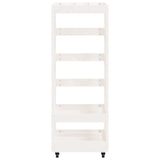 Houtblokhouder Met Wielen 40X49X110 Cm Massief Grenenhout
