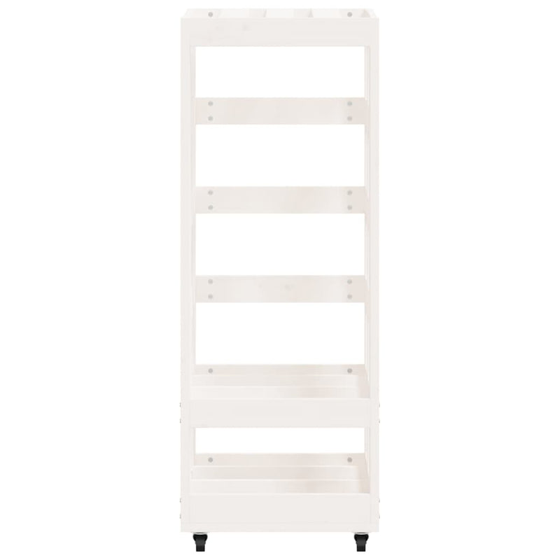 Houtblokhouder Met Wielen 40X49X110 Cm Massief Grenenhout