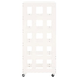 Houtblokhouder Met Wielen 40X49X110 Cm Massief Grenenhout