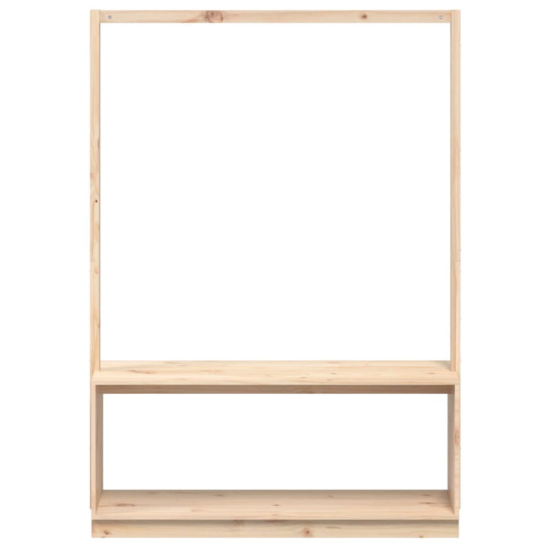 Kledingrek Schoenenkast 113X40X157,5 Cm Grenenhout Honingbruin