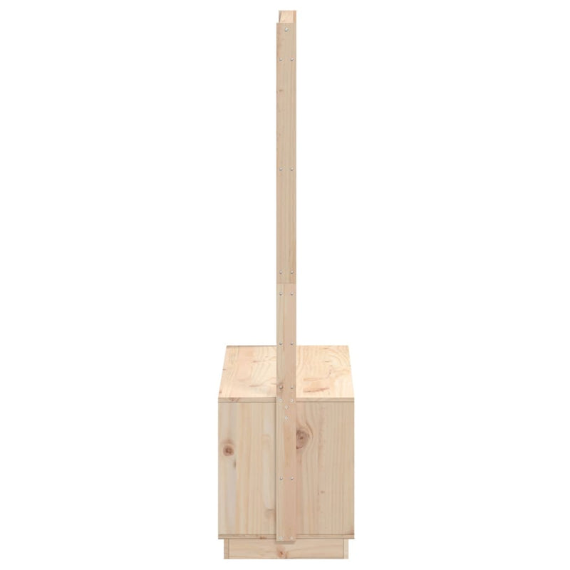 Kledingrek Schoenenkast 113X40X157,5 Cm Grenenhout Honingbruin