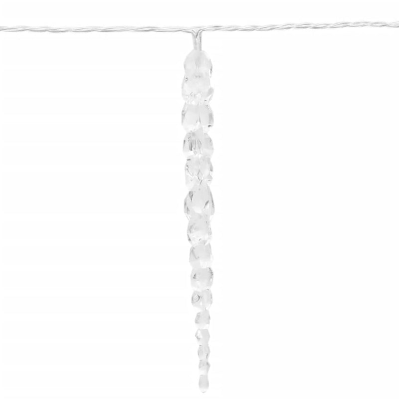 Kerst Ijspegellamp 100 Led's Warm Wit 10 M Acryl Pvc Warmwit