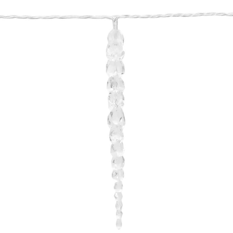Kerst Ijspegellamp 200 Led's Koud Wit 20 M Acryl Pvc Koudwit