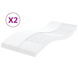 Schuimmatras 7 Zones Hardheid 20 Ild Wit