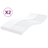 Schuimmatras 7 Zones Hardheid 20 Ild Wit