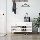 Schoenenbank 102X35X55 Cm Bewerkt Hout