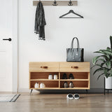 Schoenenbank 102X35X55 Cm Bewerkt Hout