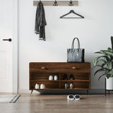 Schoenenbank 102X35X55 Cm Bewerkt Hout