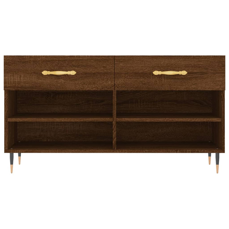 Schoenenbank 102X35X55 Cm Bewerkt Hout Sonoma Eikenkleurig