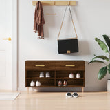 Schoenenbank 102X35X55 Cm Bewerkt Hout